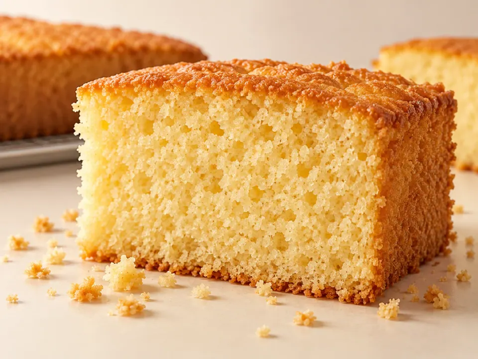 AI-generated cake crumb application visualization