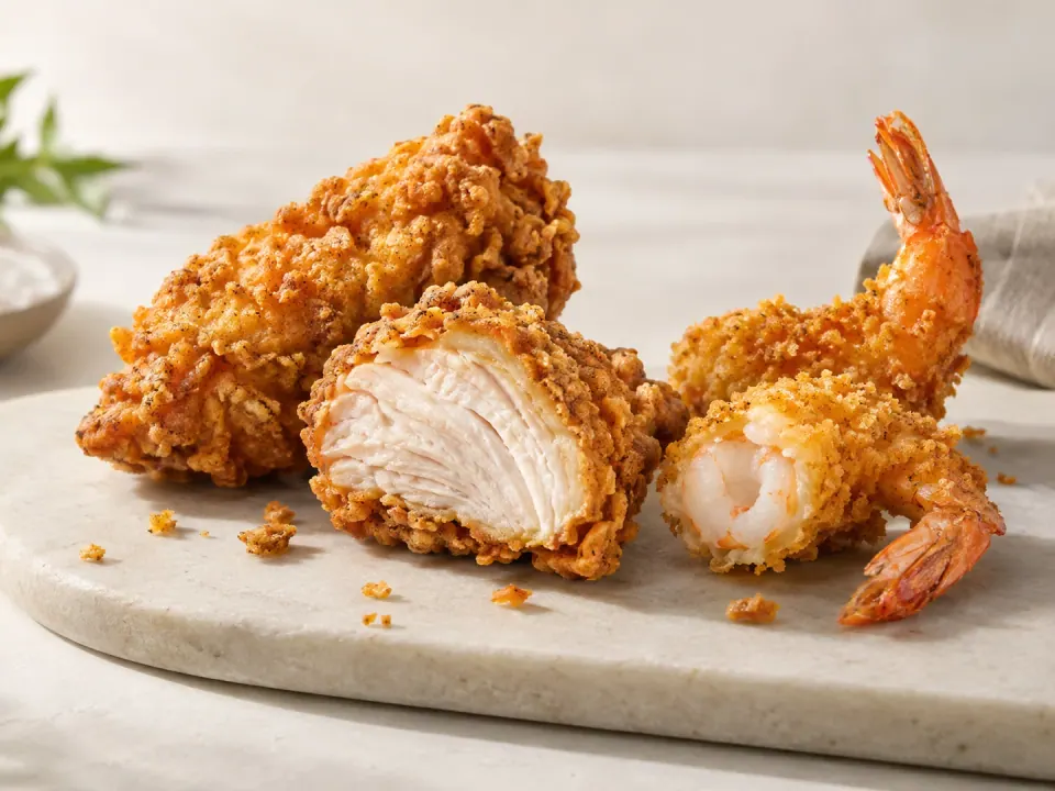 Fried Food & Coatings food application illustration